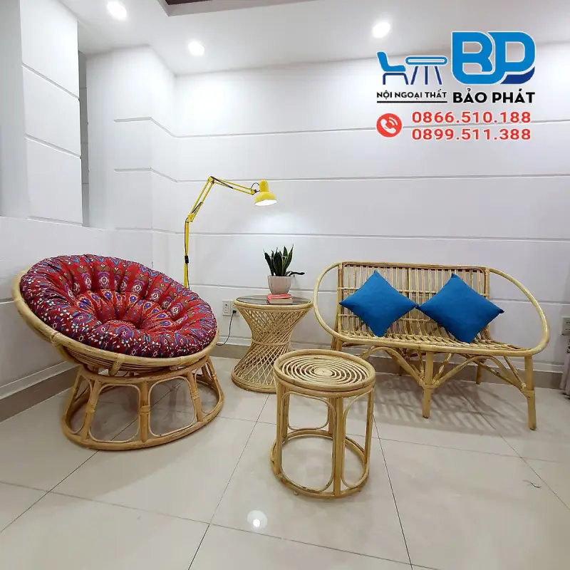 Ghế Papasan là lựa chọn tuyệt vời cho nhiều không gian