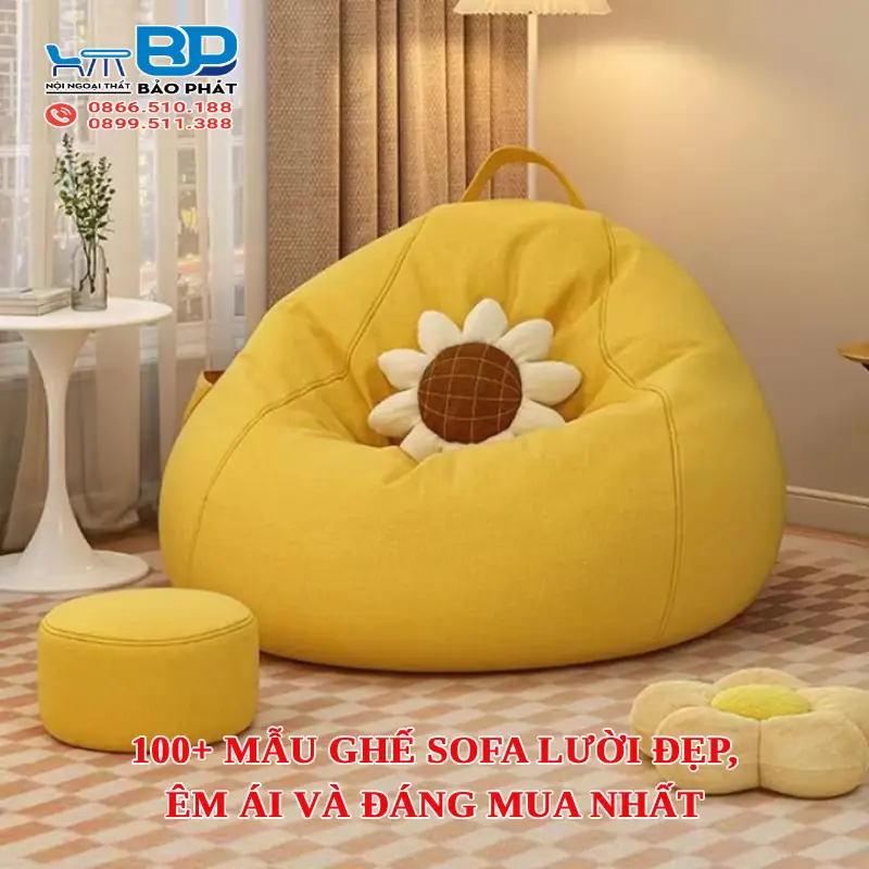 100+ mẫu ghế sofa lười đẹp, êm ái và đáng mua nhất 2026