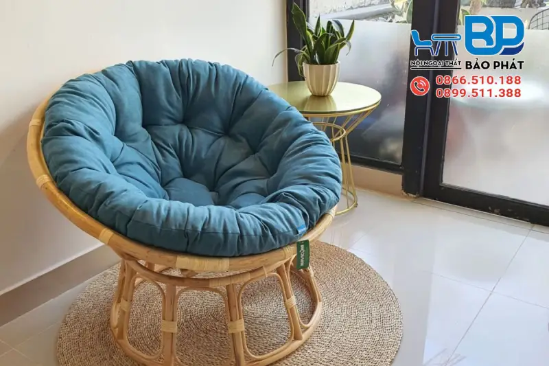 Ghế thư giãn tròn bọc nệm