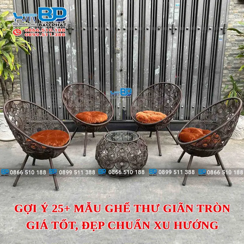 Gợi ý 25+ mẫu ghế thư giãn tròn giá tốt, đẹp chuẩn xu hướng