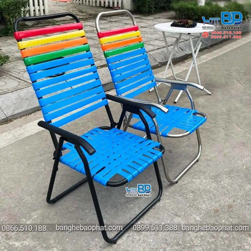 Ghế xếp gấp gọn dây nhựa giá rẻ