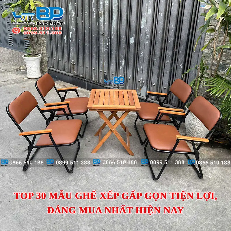 Top 30 mẫu ghế xếp gấp gọn tiện lợi, đáng mua nhất hiện nay