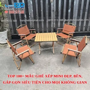 Top 100+ mẫu ghế xếp mini đẹp, bền, gấp gọn siêu tiện cho mọi không gian