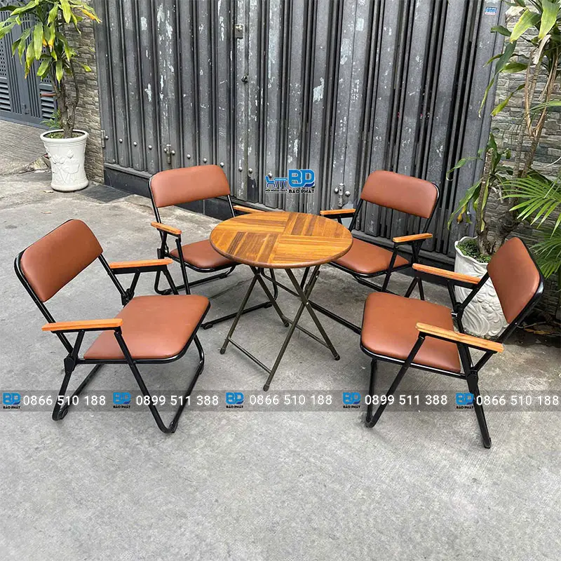 Ghế xếp mini khung sắt