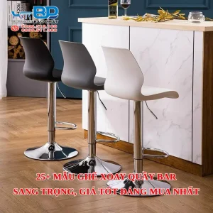 25+ Mẫu ghế xoay quầy bar sang trọng, giá tốt đáng mua nhất