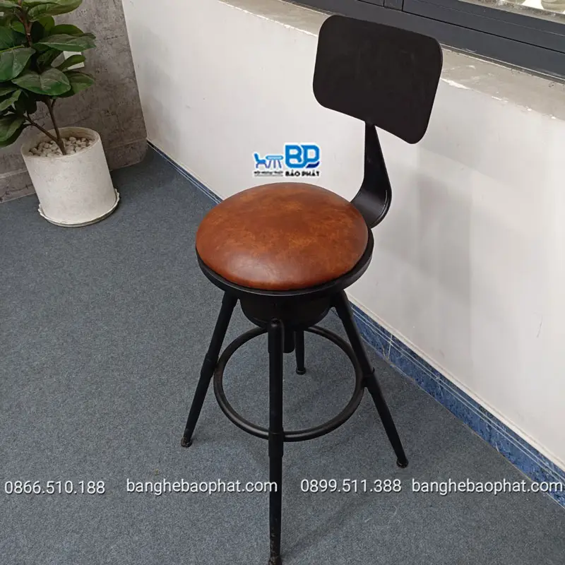 Ghế xoay quầy bar thiết kế hiện đại, tăng tính thẩm mỹ cho không gian