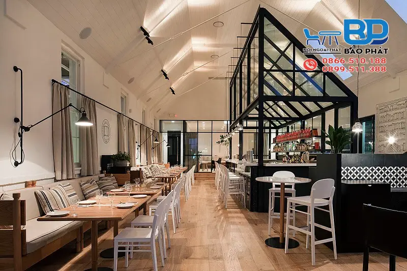 Không gian nhỏ mà chất với thiết kế quán cafe nhà ống