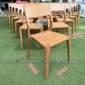 Kích thước ghế november gỗ Ash
