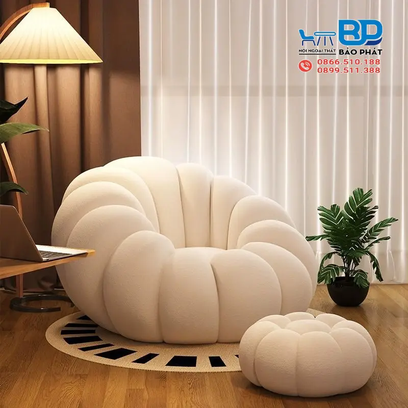 Mẫu ghế sofa lười thiết kế đẹp mắt tạo ấn tượng cho không gian