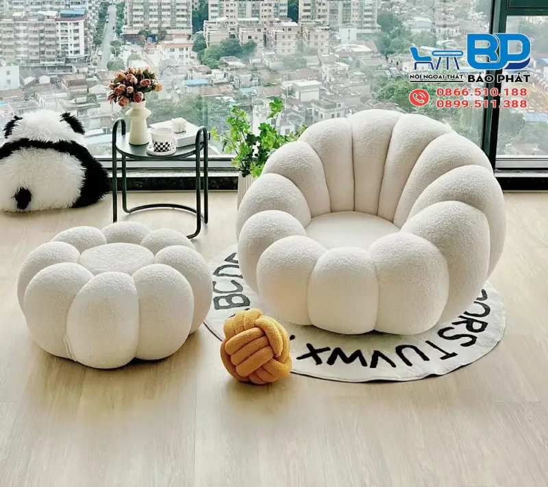 Mẫu ghế thư giãn tròn cao cấp mang lại không gian nghỉ ngơi thoải mái