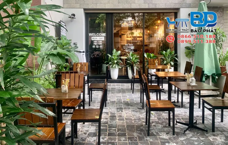 7 Mẫu Mô Hình Quán Cafe 100 Triệu Tối Ưu Chi Phí, Phù Hợp Mọi Mặt Bằng 10 Mô hình quán cafe 100 triệu dạng sân vườn mini