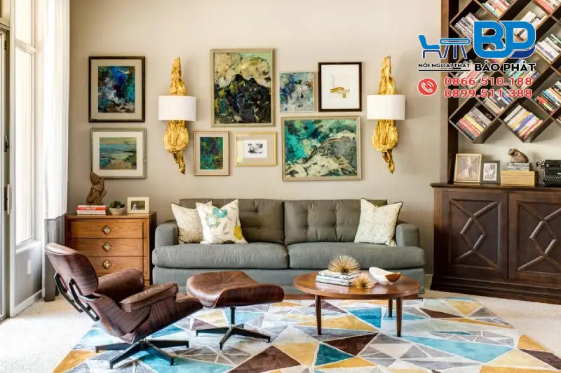 Phong cách Mid Century Modern phù hợp với nhiều không gian