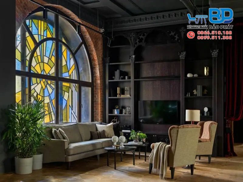 Phong cách thiết kế nội thất Gothic cá tính và sáng tạo