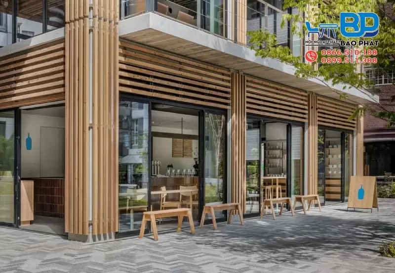 Quán cafe góc 2 mặt tiền đơn giản nhưng thanh lịch