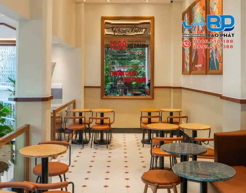 Quán cafe phong cách Highland thoáng đãng