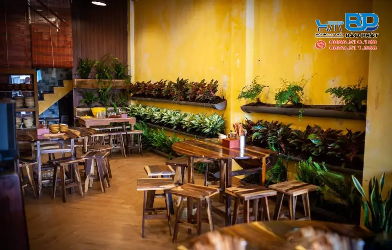 Thiết kế quán cafe bình dân phong cách vintage bình dân