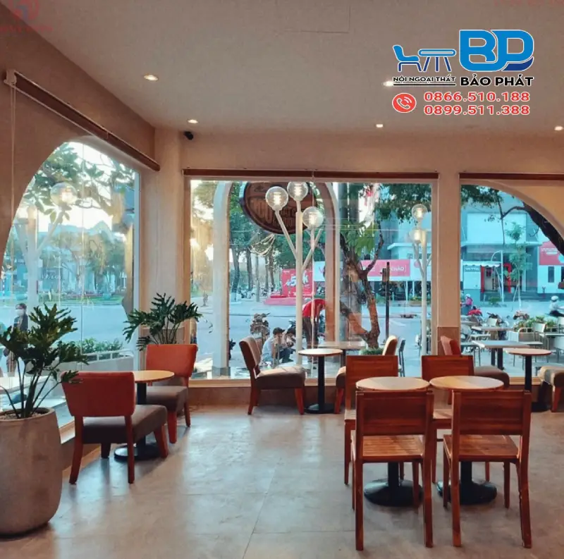 Thiết kế quán cafe Highland đơn giản nhưng không hề bình thường