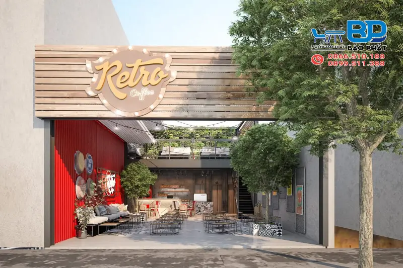 Thiết kế quán cafe mặt tiền 5m phong cách tối giản – Giải pháp cho không gian nhỏ