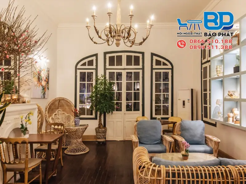 Thiết kế quán cafe nhỏ 40m2 phong cách Bắc Âu (Scandinavian) tinh tế