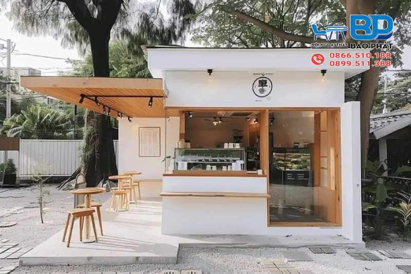 Thiết kế quán cafe nhỏ 40m2 phong cách “take-away” tối ưu công năng