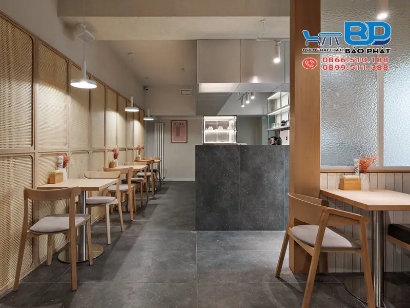 Tối ưu từng mét vuông với thiết kế quán cafe nhà ống