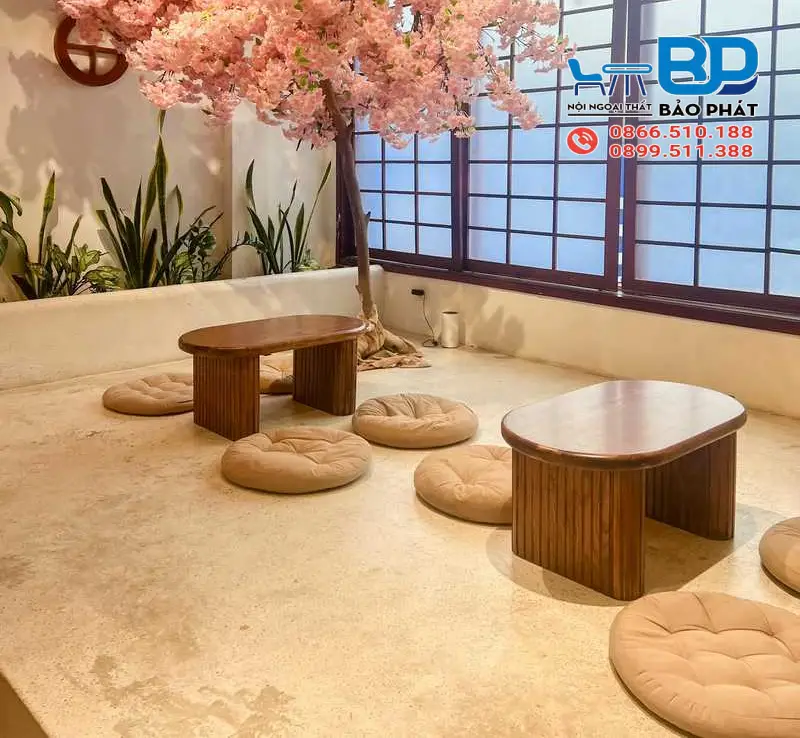 Trang trí quán cafe phong cách Nhật Bản tối giản