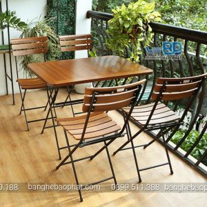 Bàn fansipan cao patio 04 ghế patio 02