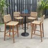 Ghế bar khung gỗ đan dây ghế bar cabana