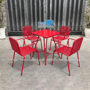 Bàn ghế sắt sơn tĩnh điện BGSBP061