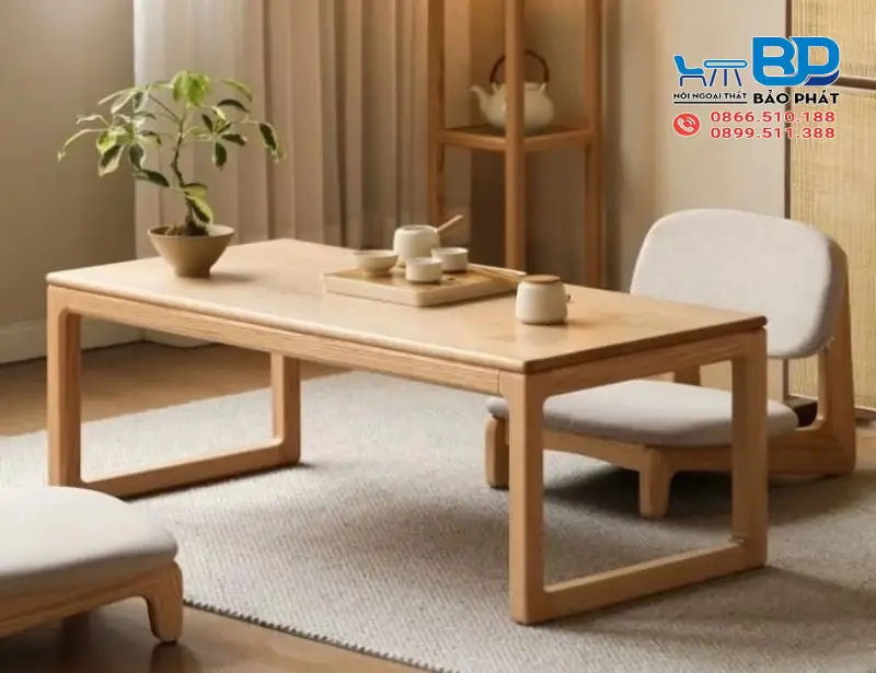 Bộ bàn ghế ngồi bệt kiểu Hàn Quốc