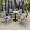Bộ bàn ghế nhựa giả mây ngoài trời khung nhôm BGNGMBP096