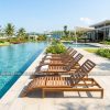 Ghế hồ bơi gỗ chân cong Bảo Phát