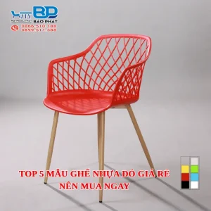 Top 5 mẫu ghế nhựa đỏ giá rẻ nên mua ngay [timect]