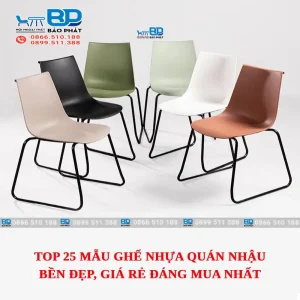 Top 25 mẫu ghế nhựa quán nhậu bền đẹp, giá rẻ đáng mua nhất [timect]