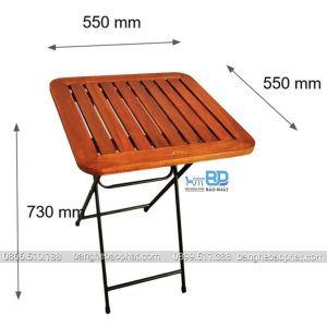 kích thước bàn cafe xếp gọn patio01