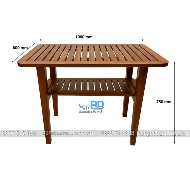 Kích thước chi tiết bàn Fansipan Valeey full gỗ