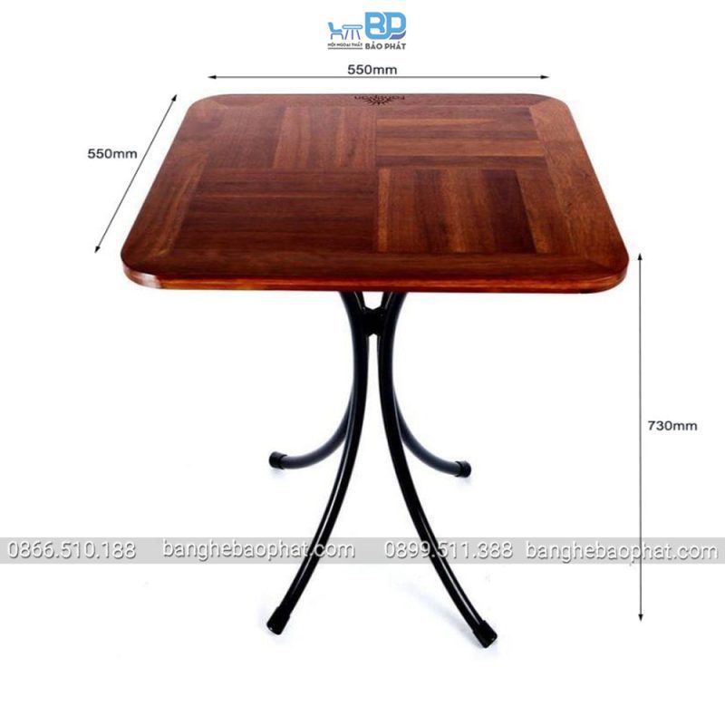 kích thước Bàn fansipan vuông bàn kite 01