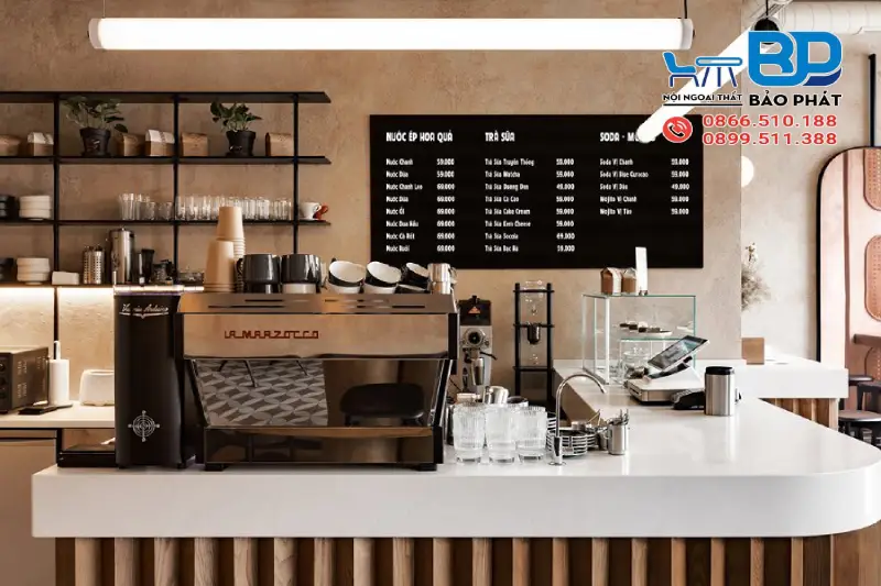 Quầy thu ngân giúp quán trà sữa vận hành chuyên nghiệp hơn