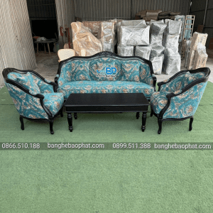 Sofa louis gỗ nệm
