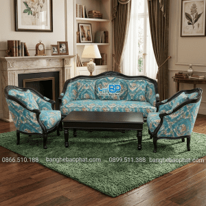 Sofa louis gỗ nệm