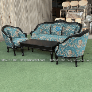 Sofa louis gỗ nệm