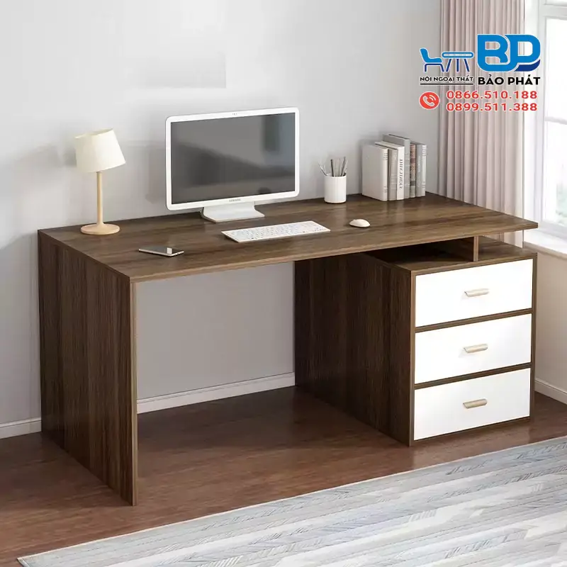 Bàn làm việc tại nhà nhỏ gọn có ngăn kéo tiện lợi