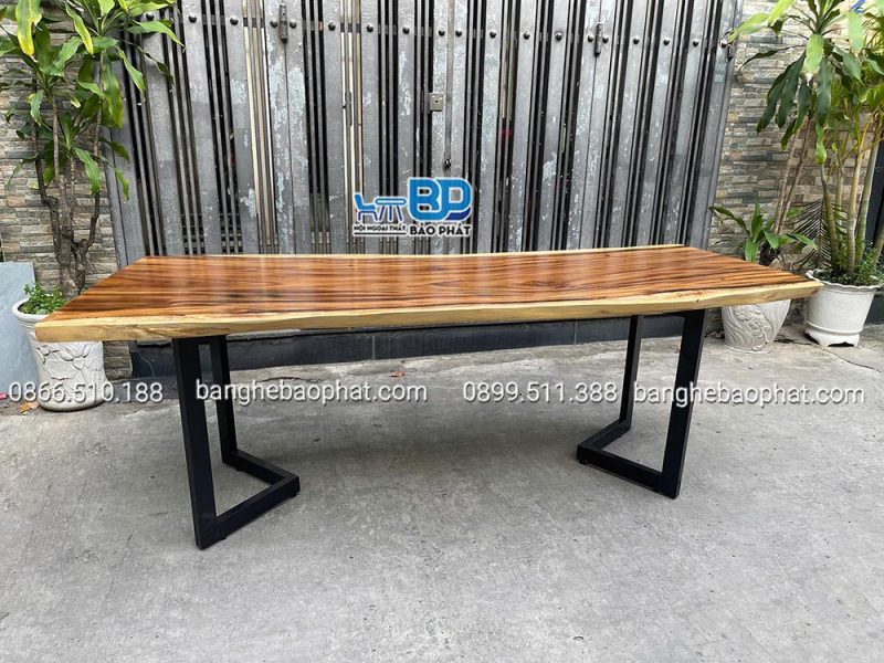 Ưu điểm của bàn me tây chân sắt 2,2 x 0,75 mét