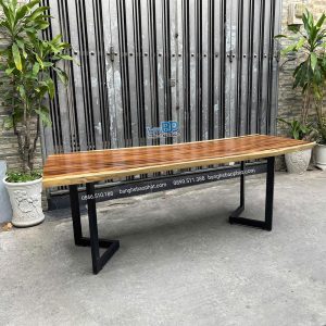 Bàn me tây chân sắt 2 mét 2