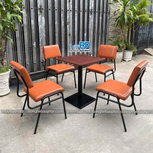 Bộ bàn ghế sắt nệm BGSNBP063