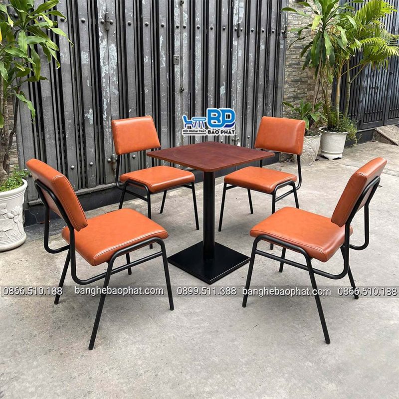 Bộ bàn ghế sắt nệm BGSNBP063