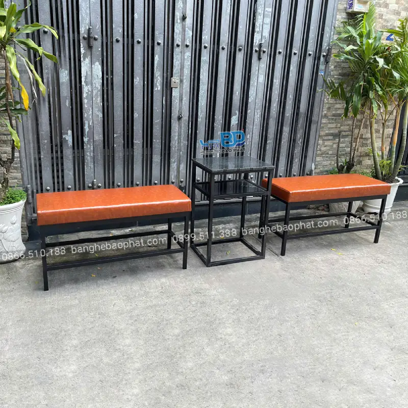Ghế băng dài có đệm không tựa lưng cho quán bida