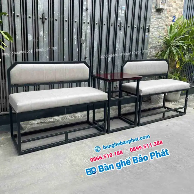 Ghế băng dài có tựa lưng BGBDBP001