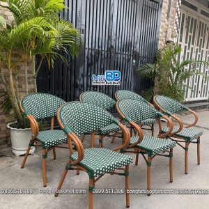 ghế nhựa giả mây cao cấp ngoài trời BGNGMBP098