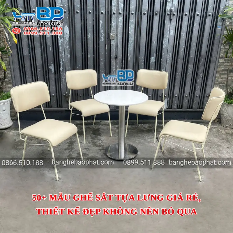 50+ mẫu ghế sắt tựa lưng giá rẻ, thiết kế đẹp không nên bỏ qua